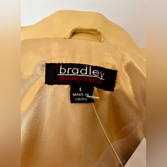 Studded Beige Leather Jacket - Picture 8 of 11